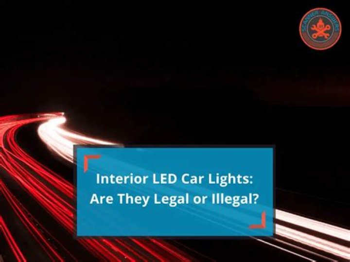 Are neon lights under cars illegal in California?
