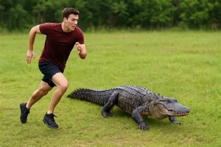 Can a person outrun an alligator?