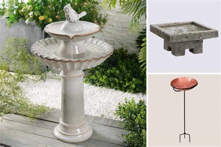 Can bird baths be on the ground?