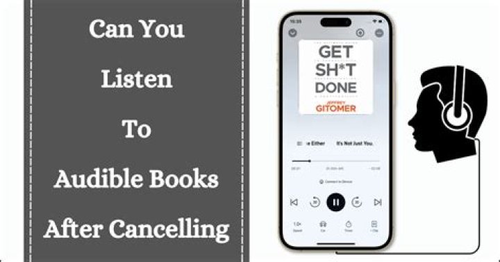 Can you listen to audible books after you cancel?