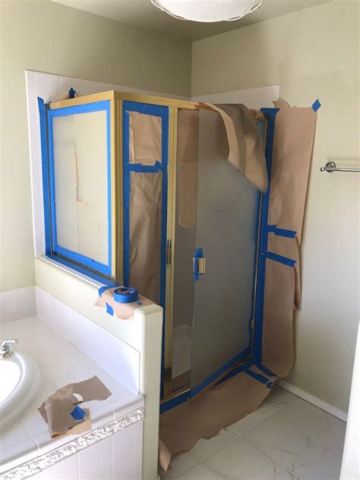 Can you paint brass shower frame?