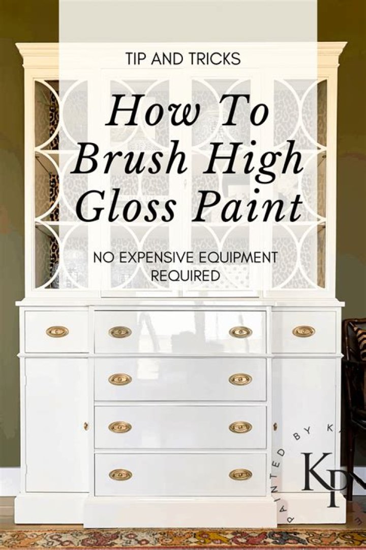 Can you paint over glossy furniture?