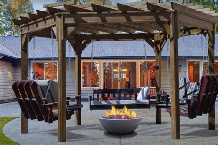 Can you put a propane fire pit under a pergola?