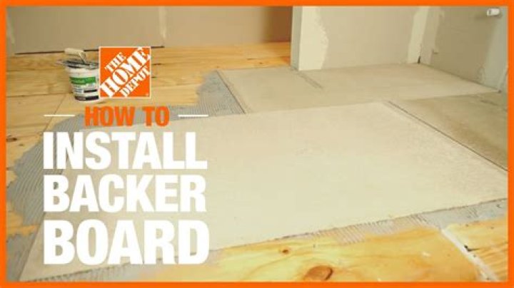 Can you put backer board over self leveler?