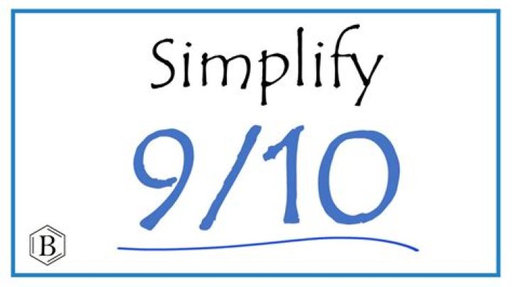 Can you simplify 9 10?