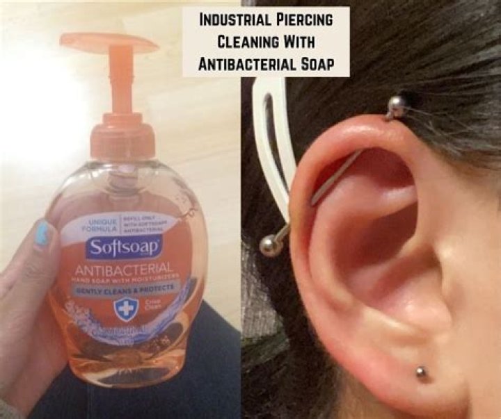 Can you use antibacterial soap on piercings?