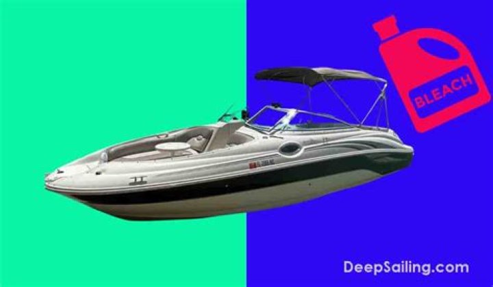 Can you use bleach to clean a boat?