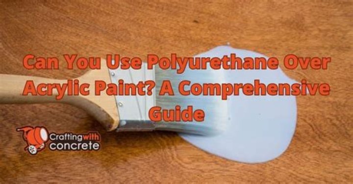 Can you use polyurethane over acrylic paint?