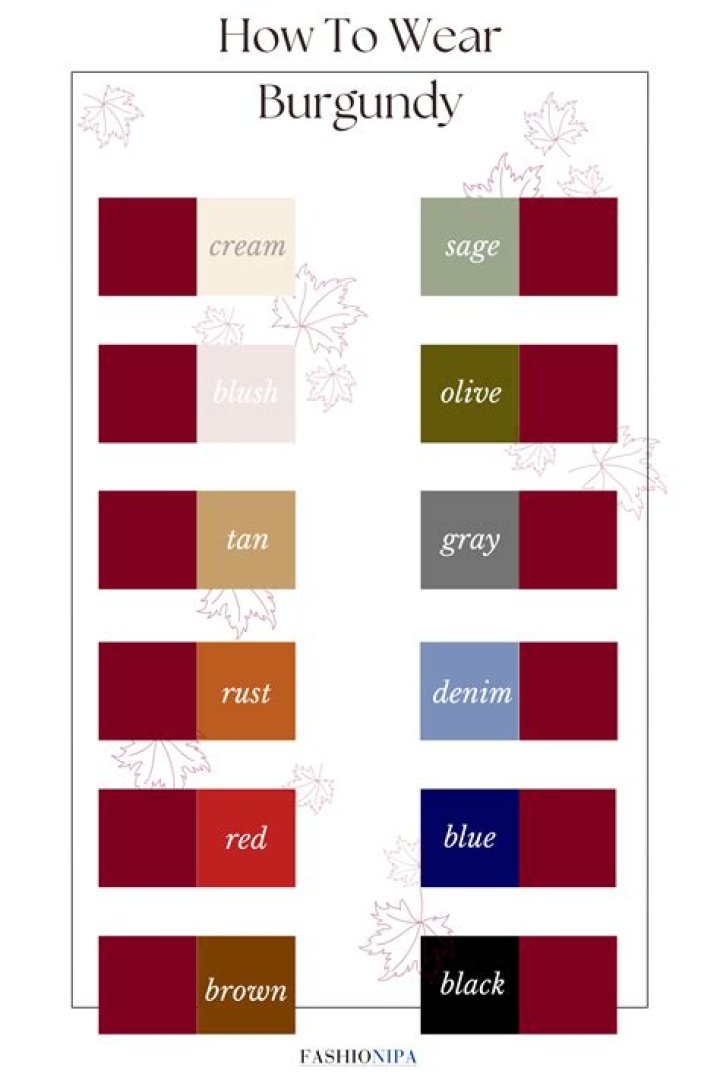 Can you wear black with burgundy?