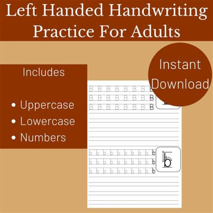Do left handers write letters differently?