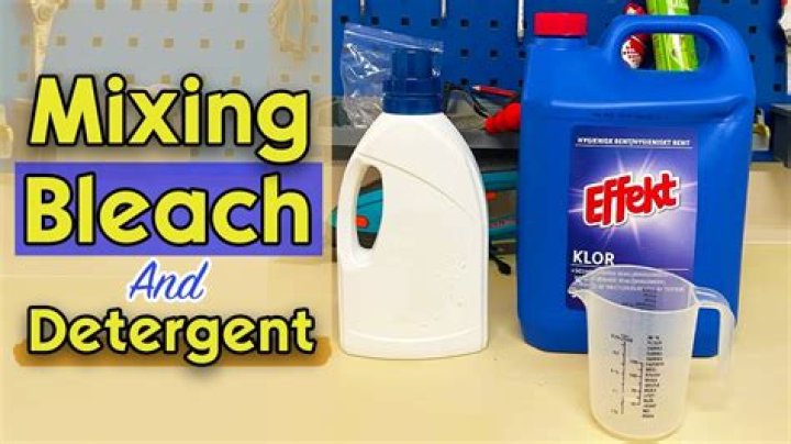 Do you mix bleach and laundry detergent?