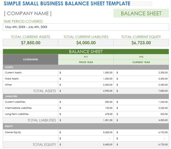 Does a business plan need a balance sheet?