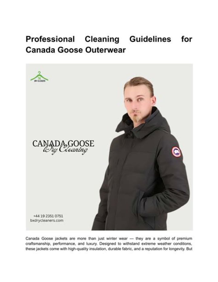 Does Canada goose do dry cleaning?