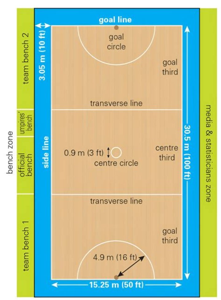 How big is a netball?