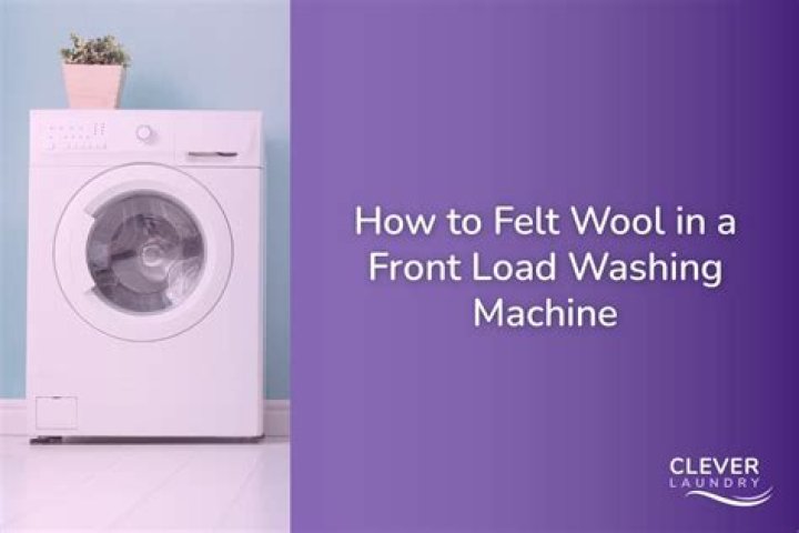 How can I felt my washing machine without a washing machine?