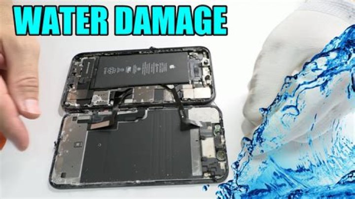 How can I start my iPhone after water damage?