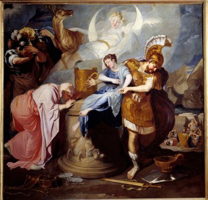 How did Agamemnon kill his daughter?
