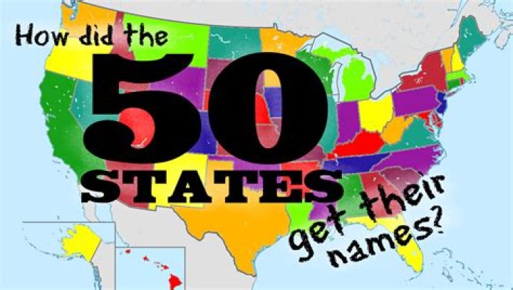 How did the 50 states got their names?