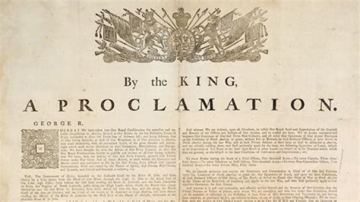 How did the British react to the proclamation of 1763?