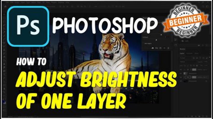 How do I adjust brightness in Photoshop 7?