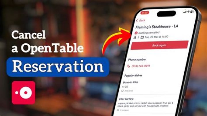 How do I cancel an OpenTable reservation?
