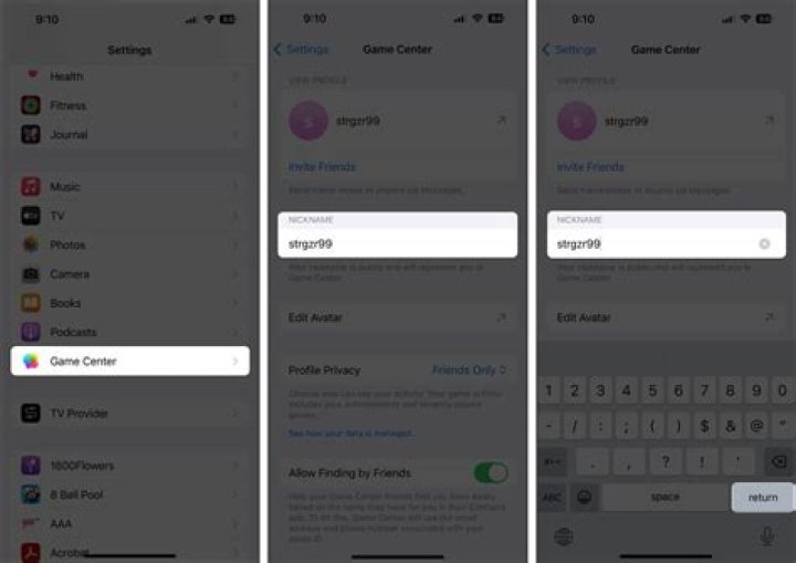 How do I change Game Center account iOS 11?
