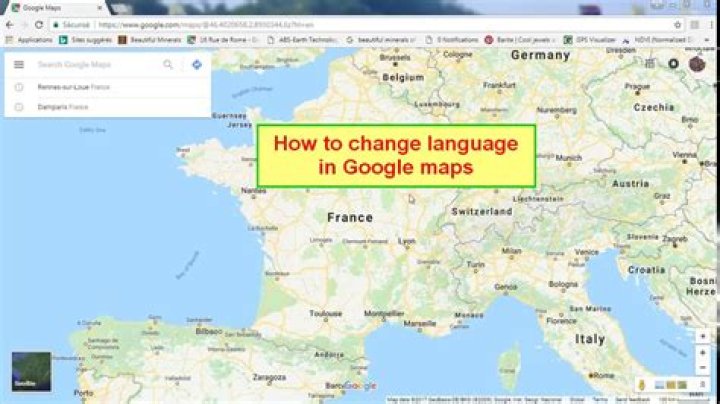 How do I change Google maps to Arabic?