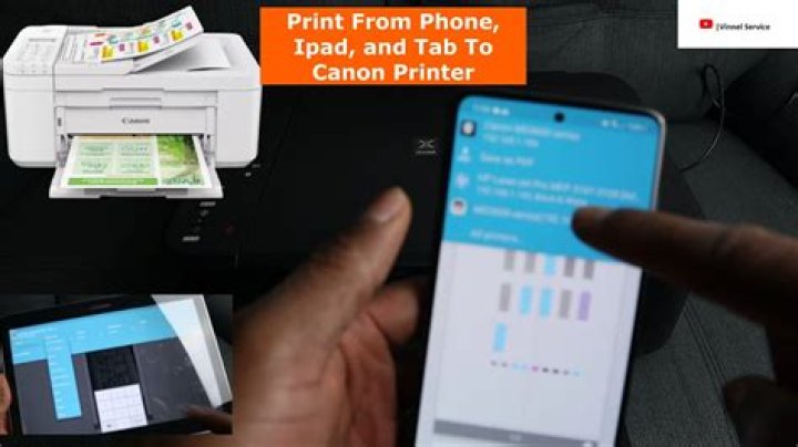 How do I connect my Canon printer to my tablet?
