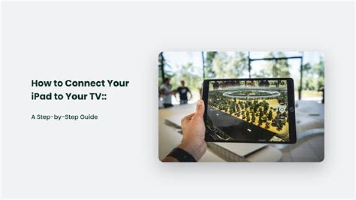 How do I connect my iPad to my Panasonic TV?