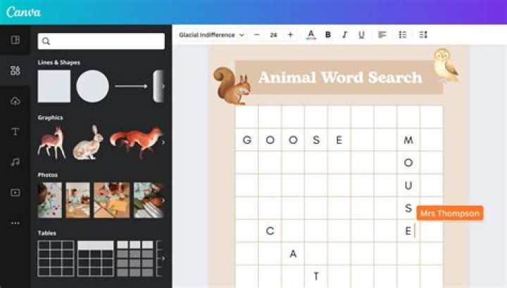 How do I create a custom word search?