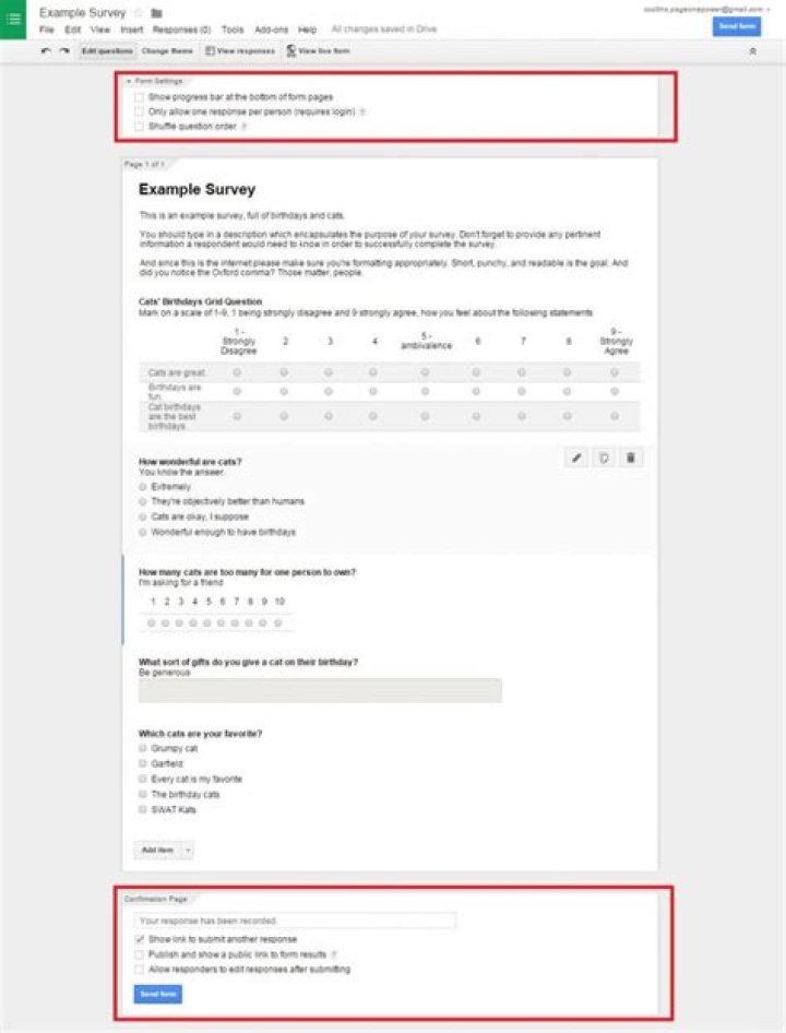 How do I create a free survey on Google docs?
