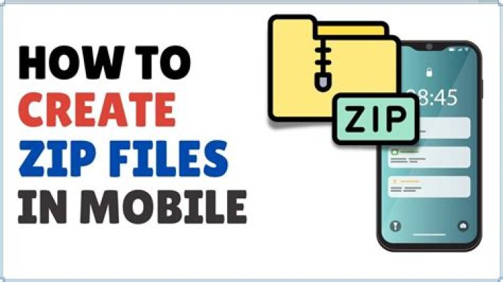 How do I create a zip file on my iPhone?