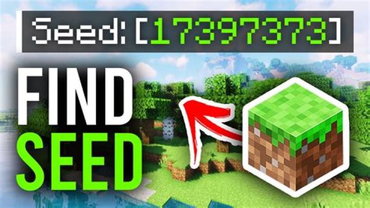How do I find my seed in Minecraft?