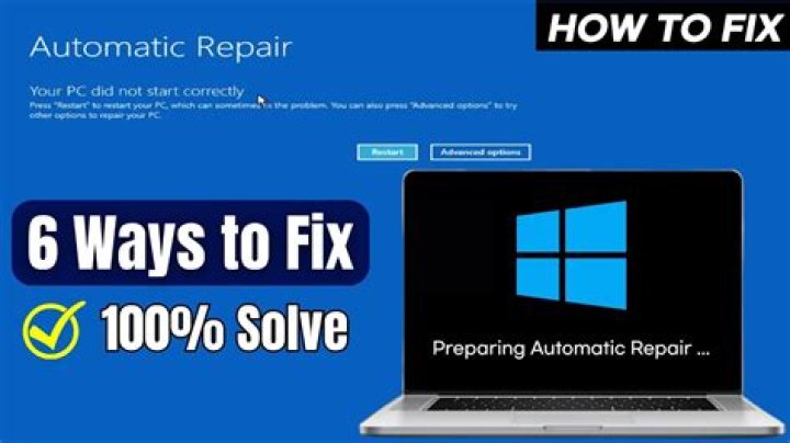 How do I fix preparing automatic repair in Windows 10?