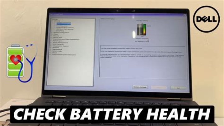 How do I keep my Dell laptop battery healthy?