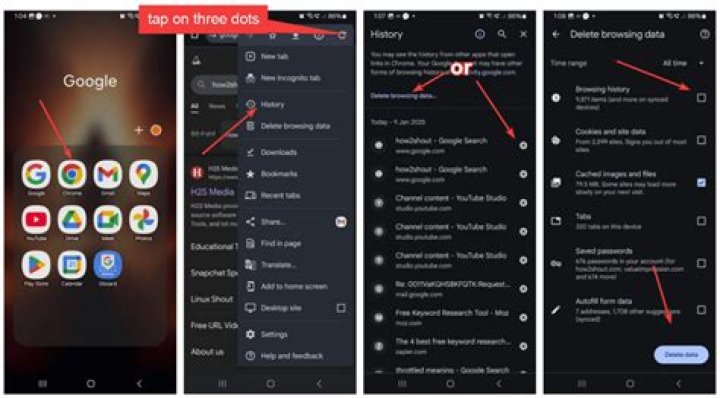 How do I permanently delete my Google history on android phone?