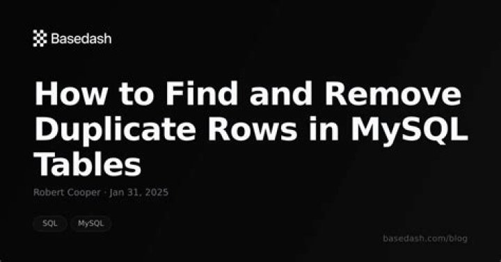 How do I prevent duplicate rows in MySQL?