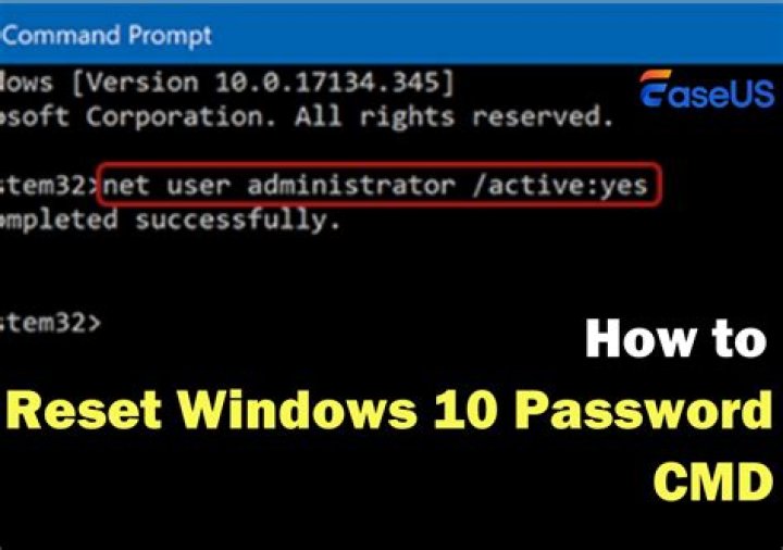 How do I recover my Windows 10 password?