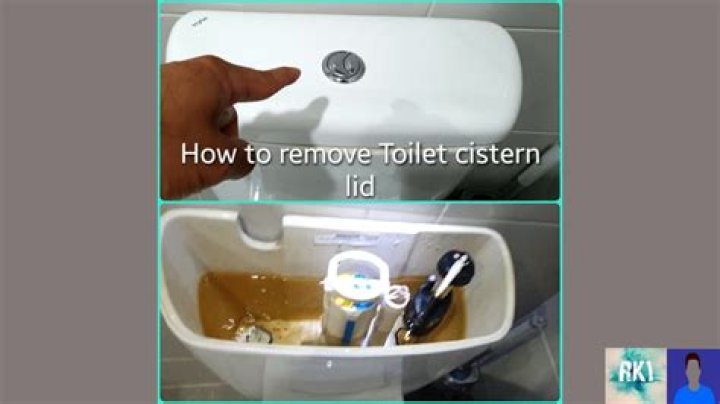 How do I remove the toilet cistern lid?