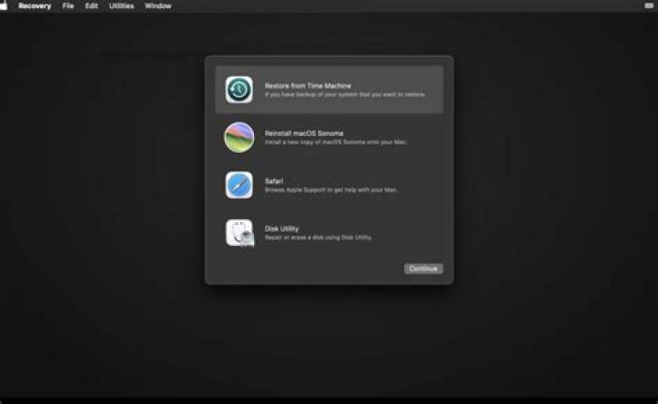 How do I restore iPhoto from Time Machine?