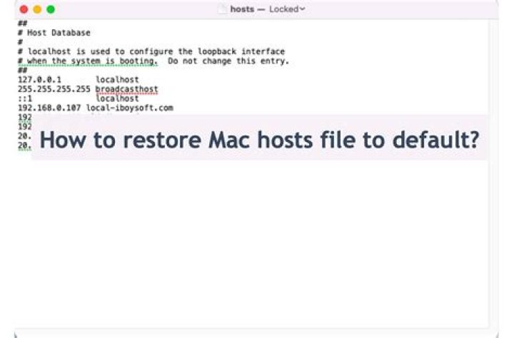 How do I restore my hosts file?