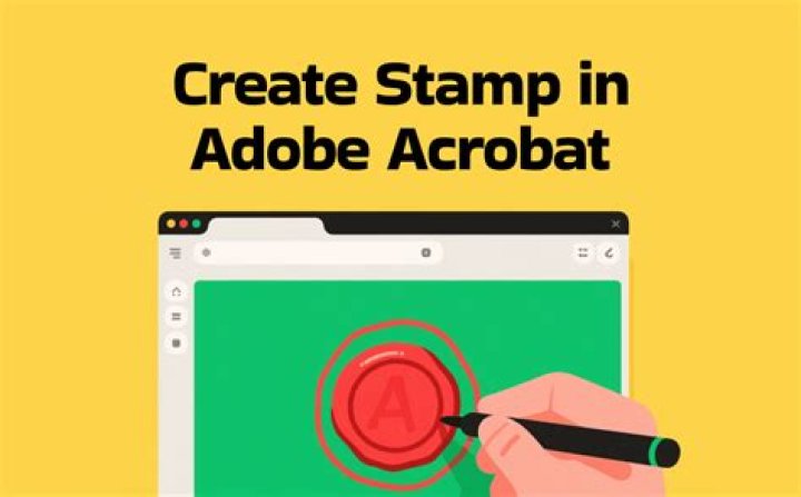 How do I rotate a stamp in Adobe PDF?