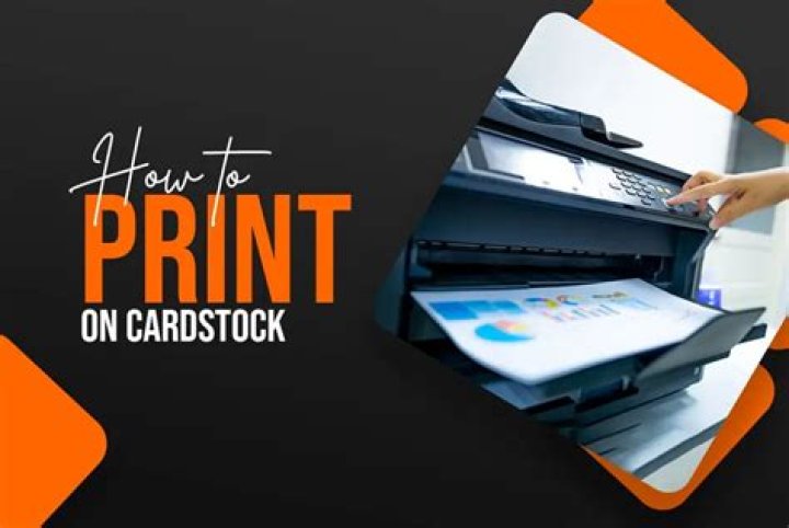 How do I set my printer to print on cardstock?