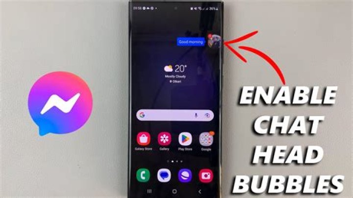 How do I turn on chat bubbles on messenger?