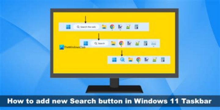 How do I turn on the Search button in Windows 10?