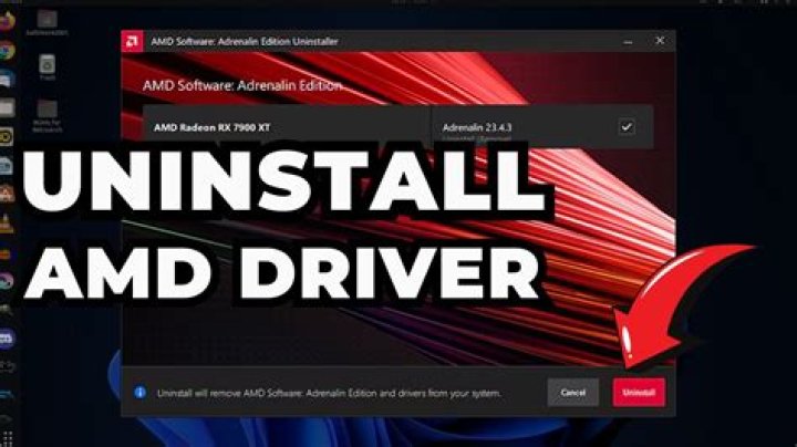 How do I uninstall AMD drivers Windows 10?
