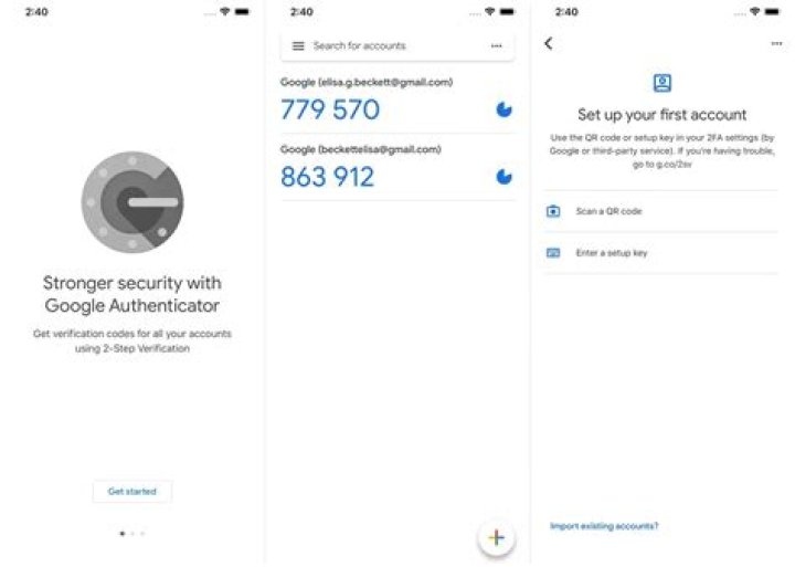 How do I use a Google security code?