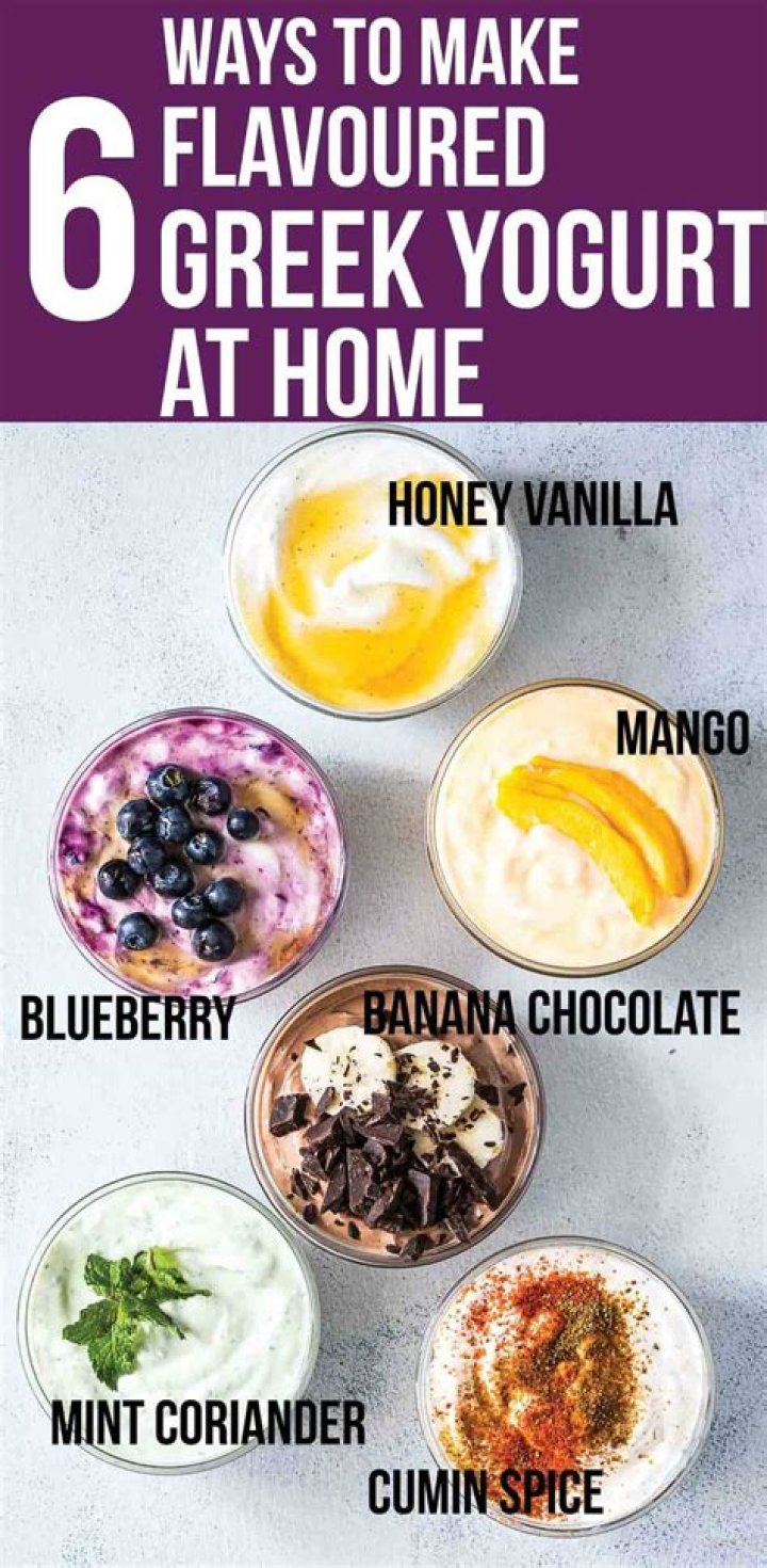 How do you add flavor to yogurt?