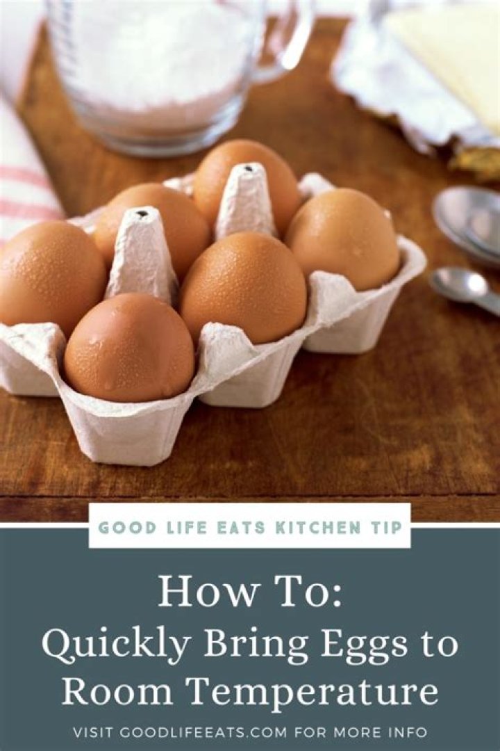 How do you bring cold eggs to room temperature?