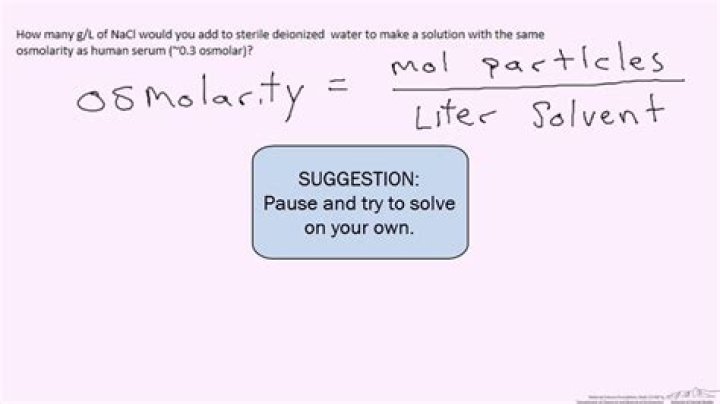 How do you calculate osmolality of a solution?